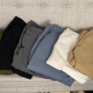 Lot of 6 Old Navy OG Chino Pants Size Large Black Beige Navy Green Tan Grey